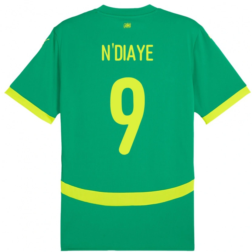 Danxen Damen Senegal Dialy N Diaye #9 Grün Auswärtstrikot Trikot 24-26 T-Shirt