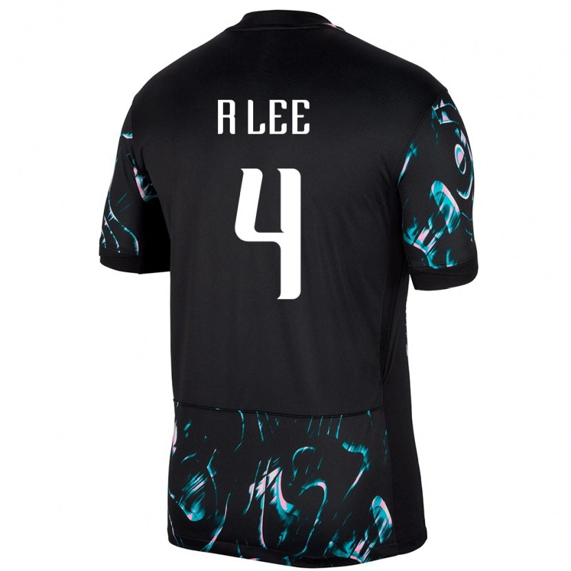 Danxen Damen Südkorea Lee Rim #4 Schwarz Auswärtstrikot Trikot 24-26 T-Shirt