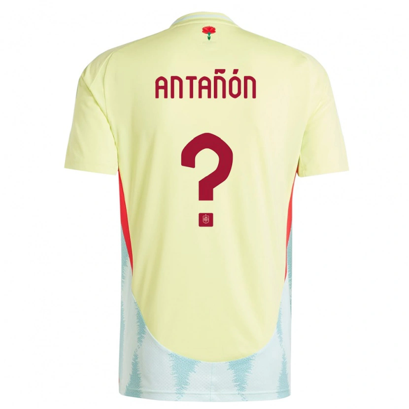 Danxen Damen Spanien Andrés Antañón #0 Gelb Auswärtstrikot Trikot 24-26 T-Shirt