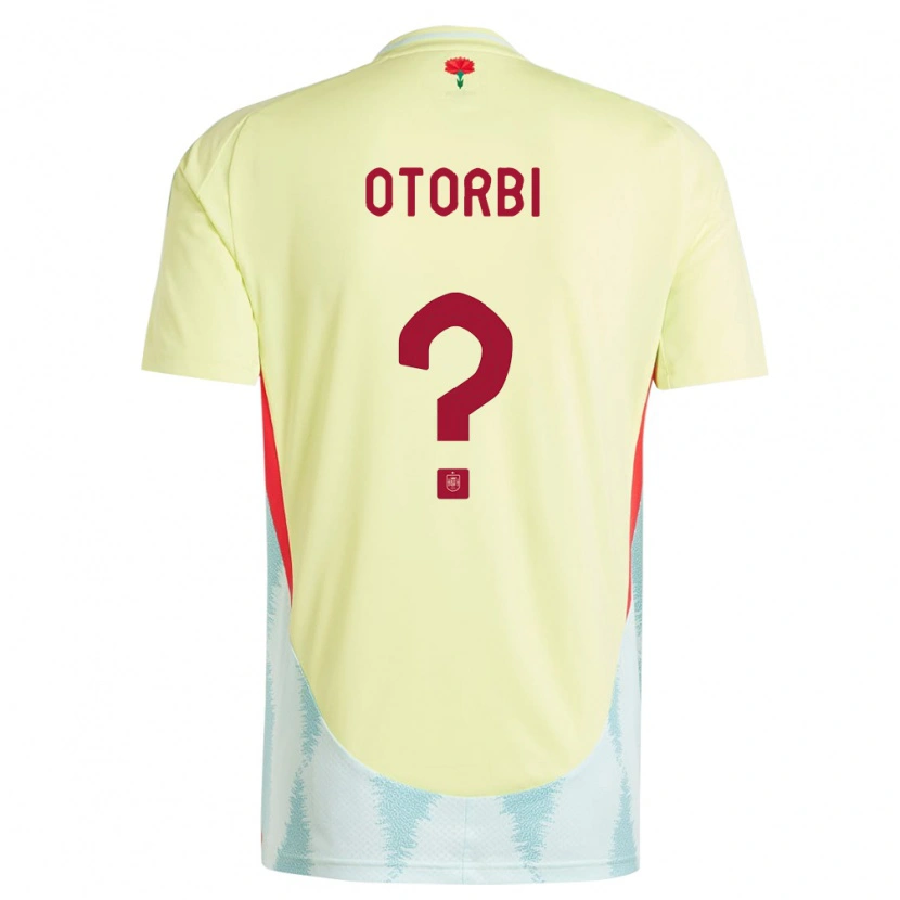 Danxen Damen Spanien David Otorbi #0 Gelb Auswärtstrikot Trikot 24-26 T-Shirt