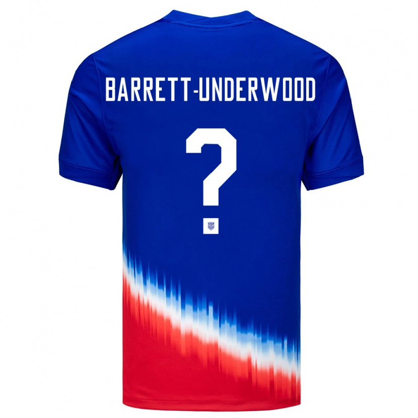 Danxen Damen Vereinigte Staaten Keehan Barret-Underwood #0 Blau Auswärtstrikot Trikot 24-26 T-Shirt