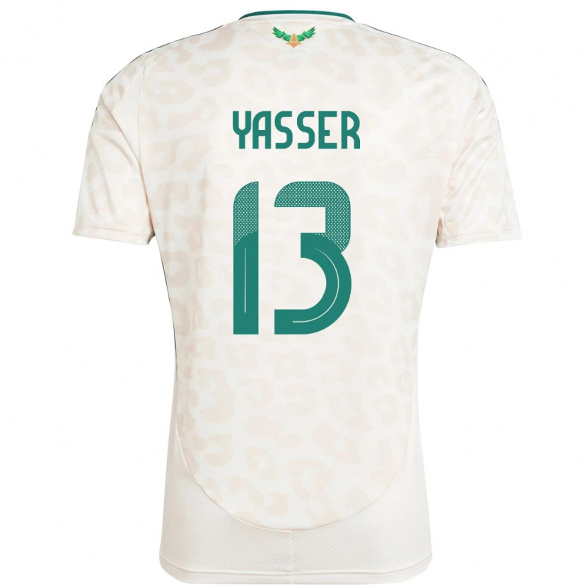 Danxen Damen Saudi-Arabien Yasser Al-Shahrani #13 Weiß Auswärtstrikot Trikot 24-26 T-Shirt