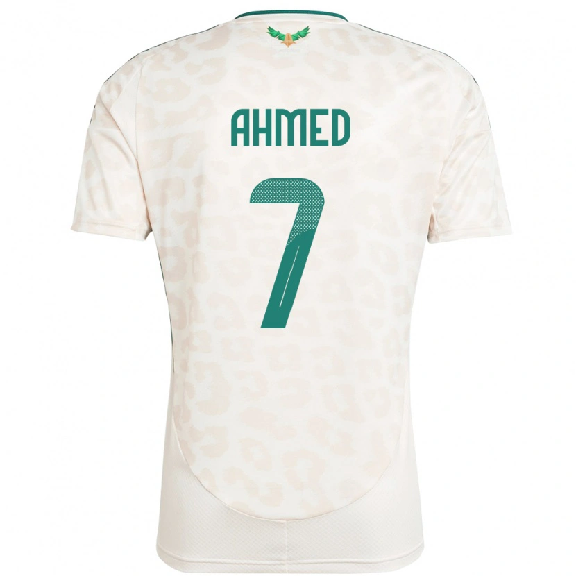 Danxen Damen Saudi-Arabien Thari Ahmed #7 Weiß Auswärtstrikot Trikot 24-26 T-Shirt