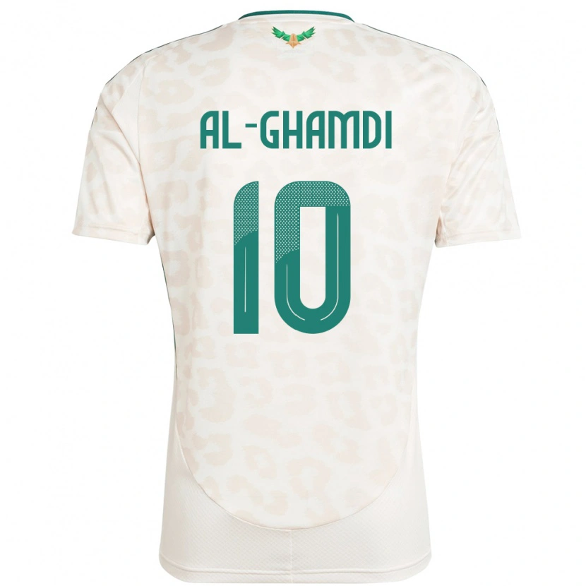 Danxen Damen Saudi-Arabien Ziyad Al-Ghamdi #10 Weiß Auswärtstrikot Trikot 24-26 T-Shirt