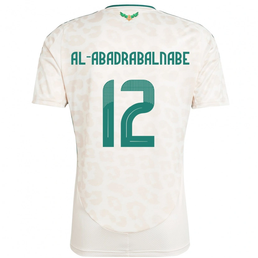 Danxen Damen Saudi-Arabien Ahmed Musallam Al-Abadrabalnabe #12 Weiß Auswärtstrikot Trikot 24-26 T-Shirt