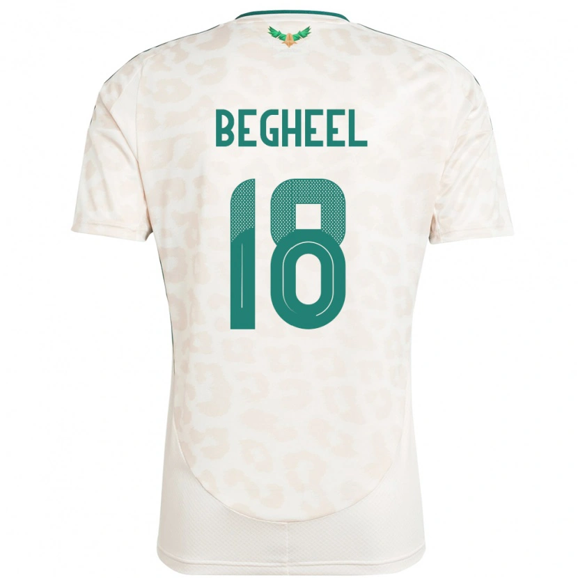 Danxen Damen Saudi-Arabien Qasem Begheel #18 Weiß Auswärtstrikot Trikot 24-26 T-Shirt