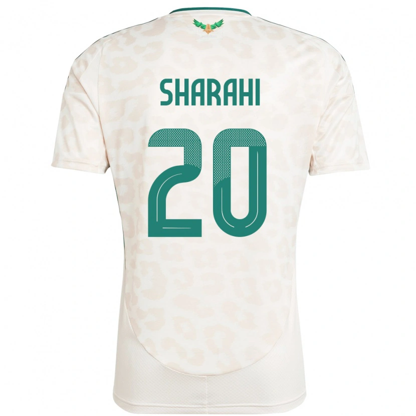 Danxen Damen Saudi-Arabien Anwar Sharahi #20 Weiß Auswärtstrikot Trikot 24-26 T-Shirt