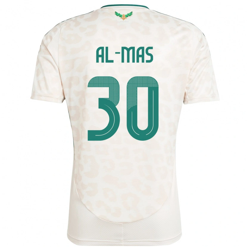 Danxen Damen Saudi-Arabien Abdullah Al-Mas #30 Weiß Auswärtstrikot Trikot 24-26 T-Shirt