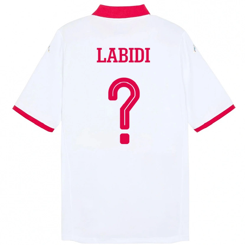 Danxen Damen Tunesien Chiheb Labidi #0 Weiß Auswärtstrikot Trikot 24-26 T-Shirt