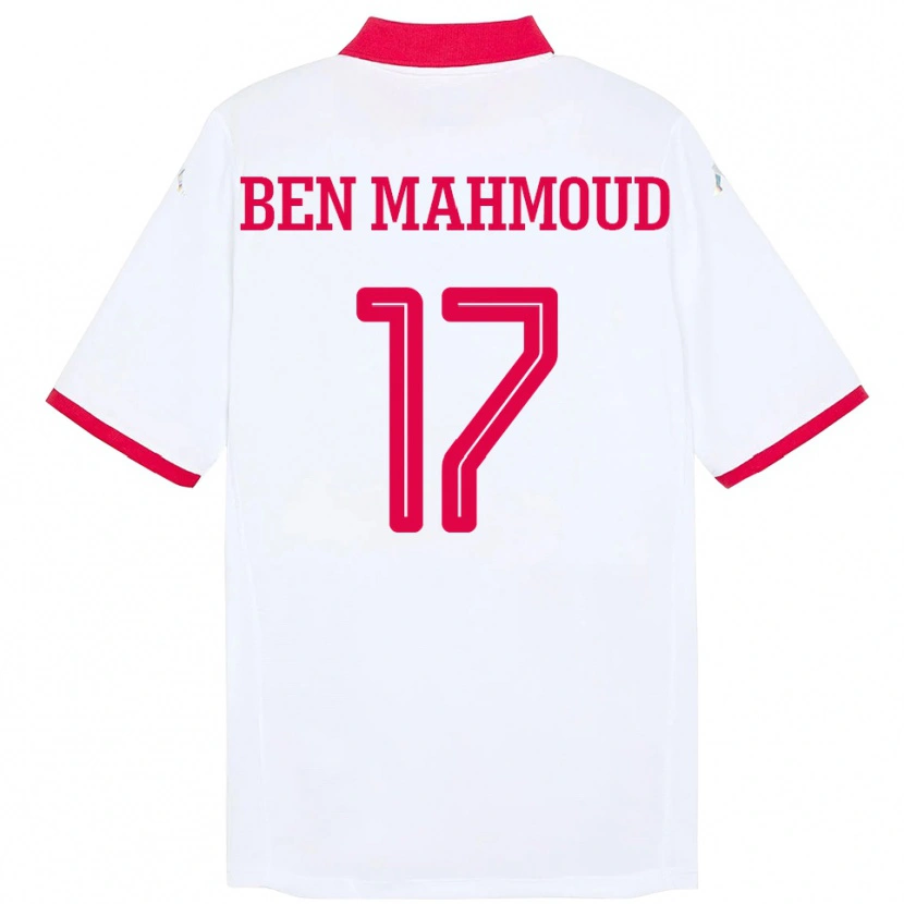 Danxen Damen Tunesien Yessine Ben Mahmoud #17 Weiß Auswärtstrikot Trikot 24-26 T-Shirt