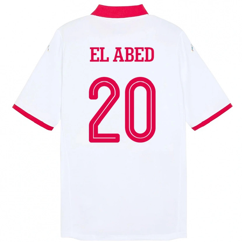 Danxen Damen Tunesien Iyed El Abed #20 Weiß Auswärtstrikot Trikot 24-26 T-Shirt