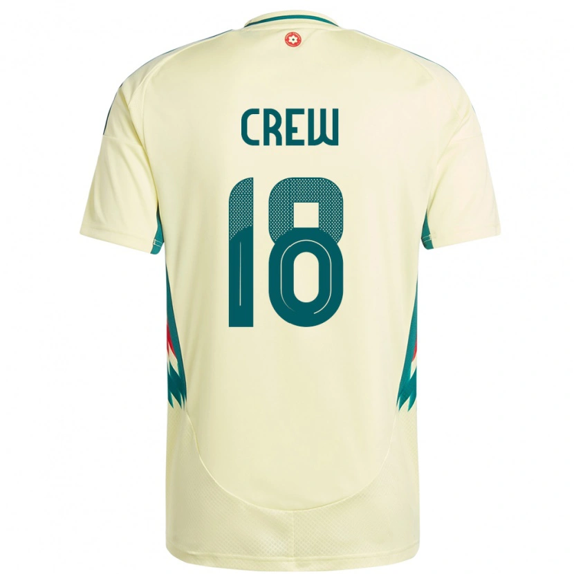Danxen Damen Wales Charlie Crew #18 Beige Gelb Auswärtstrikot Trikot 24-26 T-Shirt
