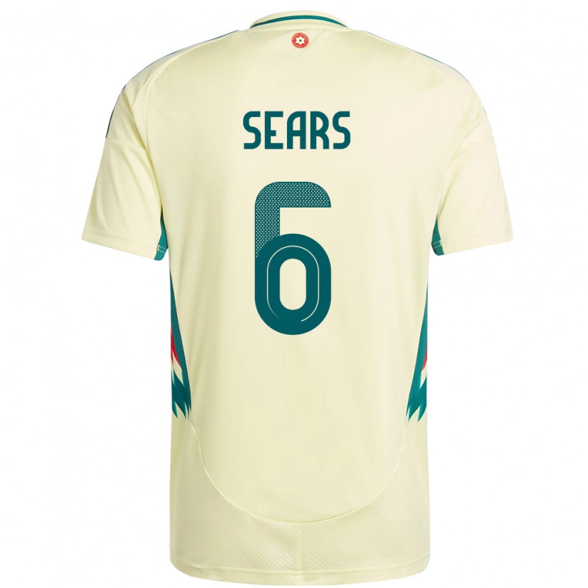 Danxen Damen Wales Ryan Sears #6 Beige Gelb Auswärtstrikot Trikot 24-26 T-Shirt