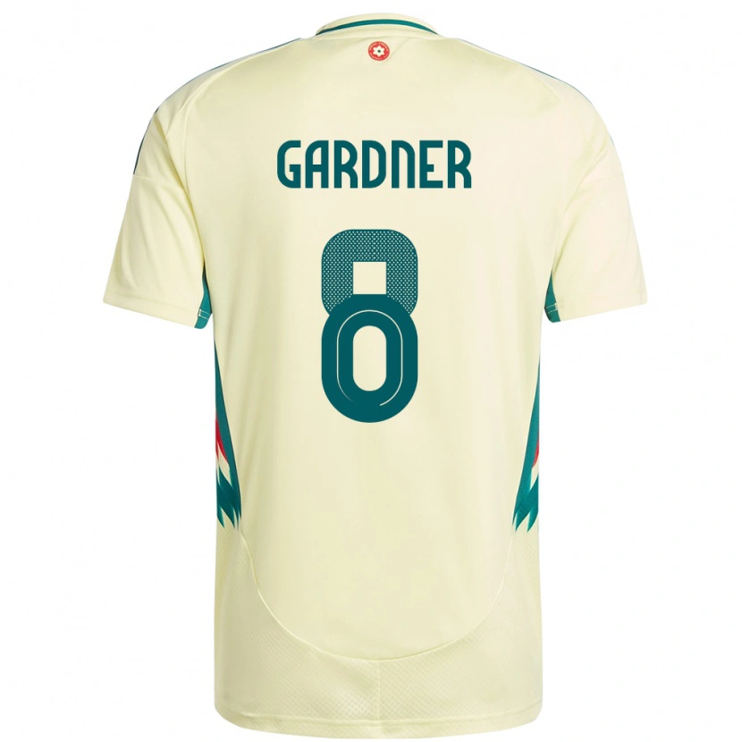 Danxen Damen Wales Luis Gardner #8 Beige Gelb Auswärtstrikot Trikot 24-26 T-Shirt
