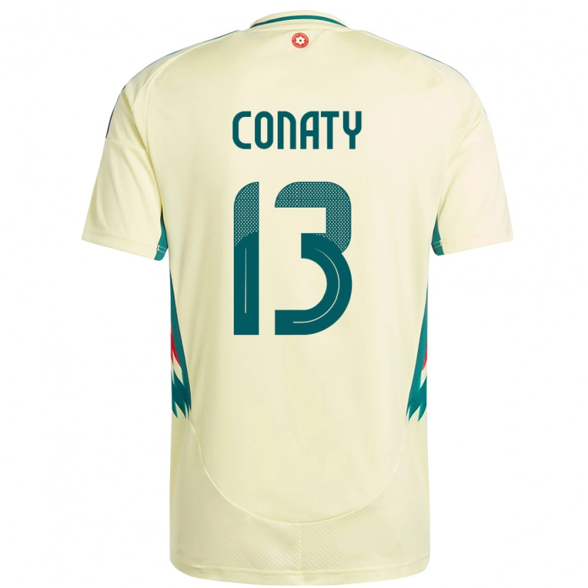 Danxen Damen Wales Keano Conaty #13 Beige Gelb Auswärtstrikot Trikot 24-26 T-Shirt