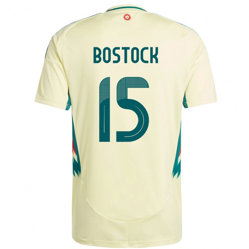 Danxen Damen Wales Oliver Bostock #15 Beige Gelb Auswärtstrikot Trikot 24-26 T-Shirt
