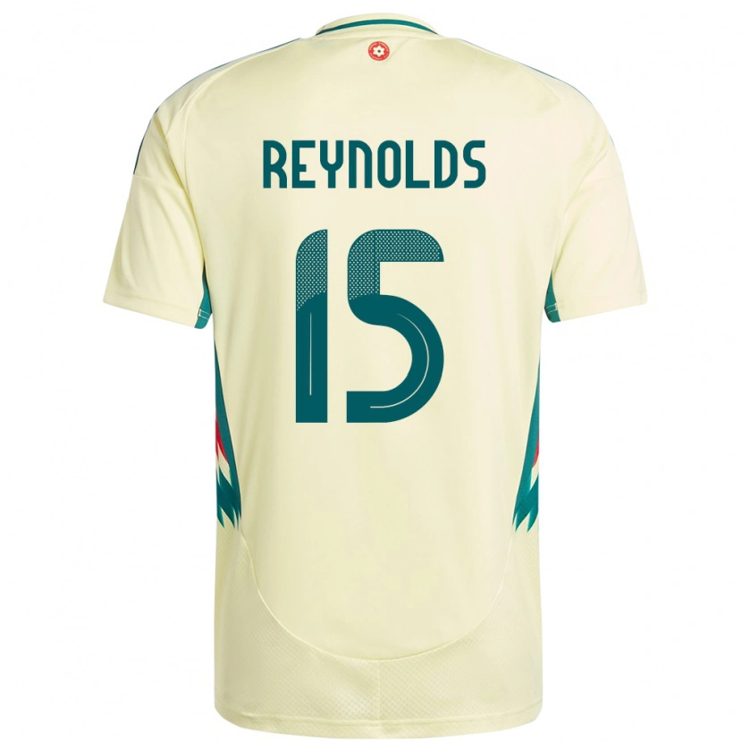 Danxen Damen Wales Oliver Reynolds #15 Beige Gelb Auswärtstrikot Trikot 24-26 T-Shirt