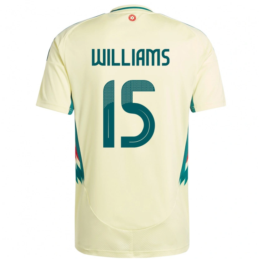 Danxen Damen Wales Joe Williams #15 Beige Gelb Auswärtstrikot Trikot 24-26 T-Shirt