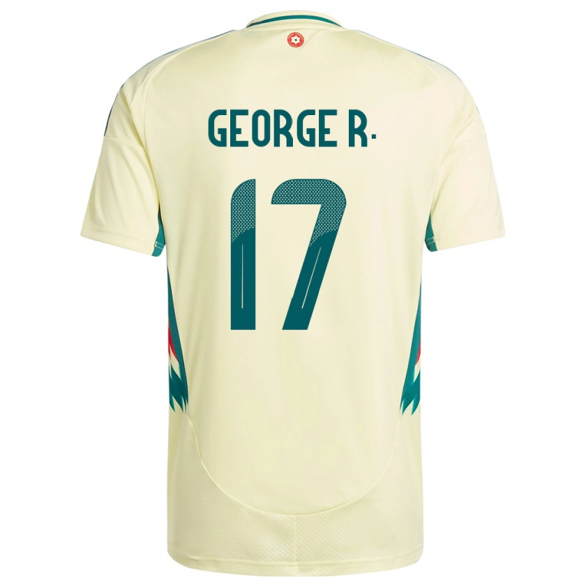 Danxen Damen Wales George Robinson #17 Beige Gelb Auswärtstrikot Trikot 24-26 T-Shirt