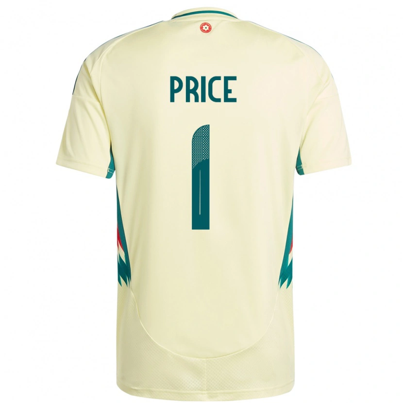 Danxen Damen Wales Jo Price #1 Beige Gelb Auswärtstrikot Trikot 24-26 T-Shirt
