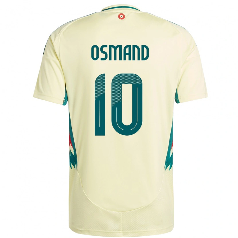 Danxen Damen Wales Callum Osmand #10 Beige Gelb Auswärtstrikot Trikot 24-26 T-Shirt