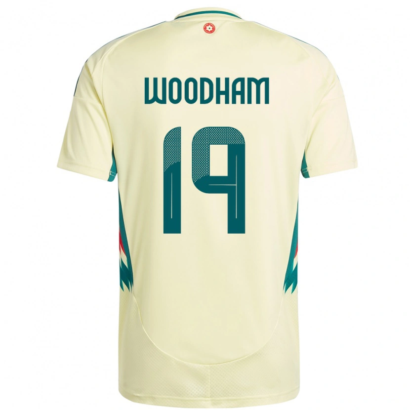 Danxen Damen Wales Lily Woodham #19 Beige Gelb Auswärtstrikot Trikot 24-26 T-Shirt