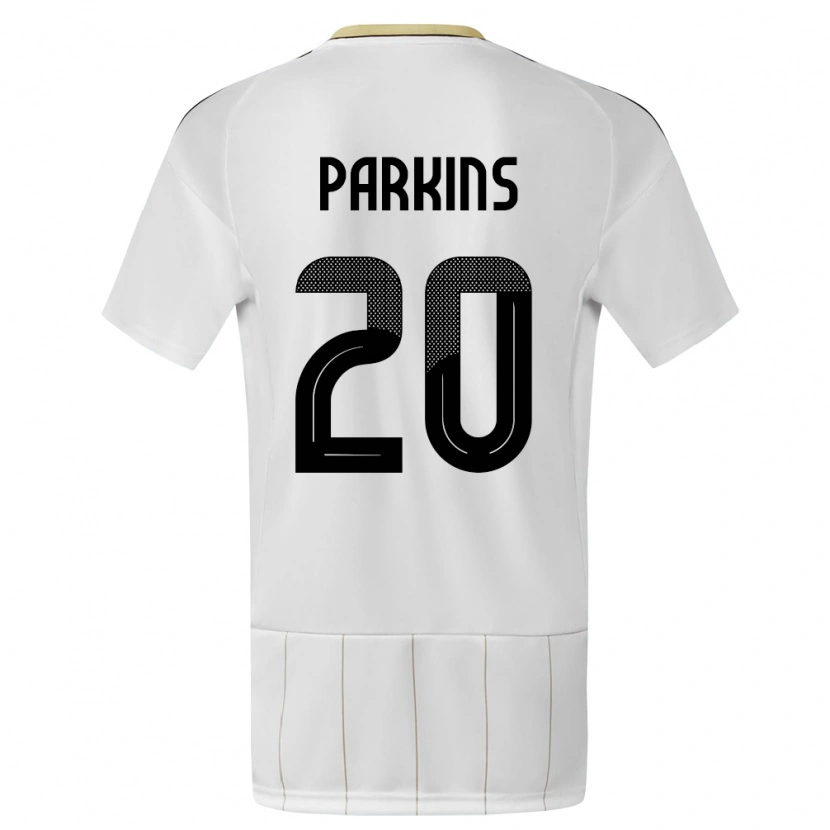 Danxen Damen Costa Rica Rashir Parkins #20 Weiß Auswärtstrikot Trikot 24-26 T-Shirt