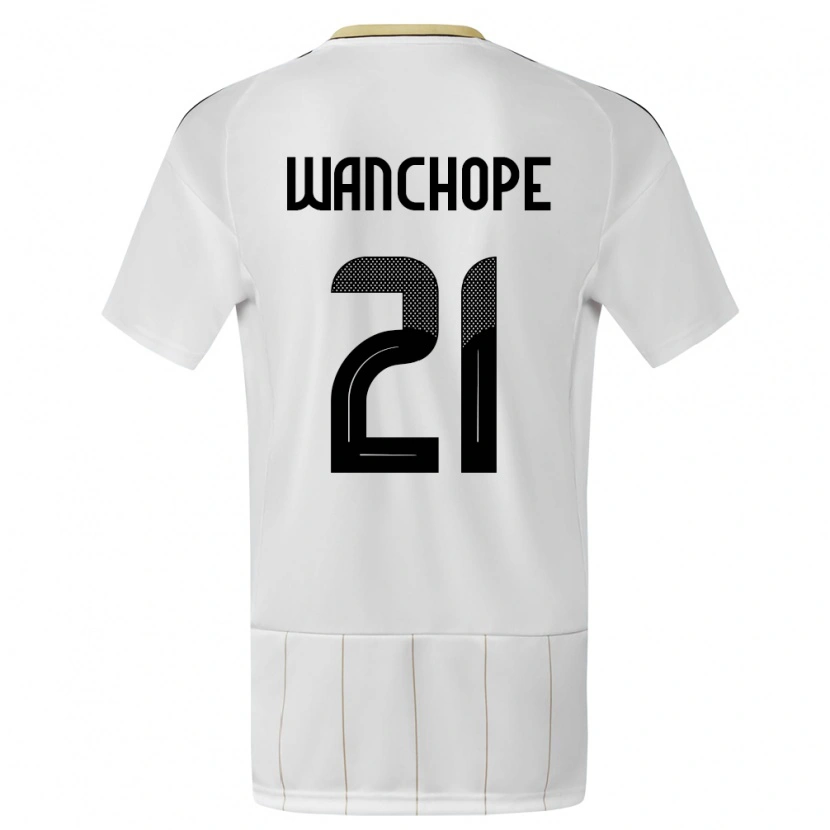 Danxen Damen Costa Rica Matías Wanchope #21 Weiß Auswärtstrikot Trikot 24-26 T-Shirt