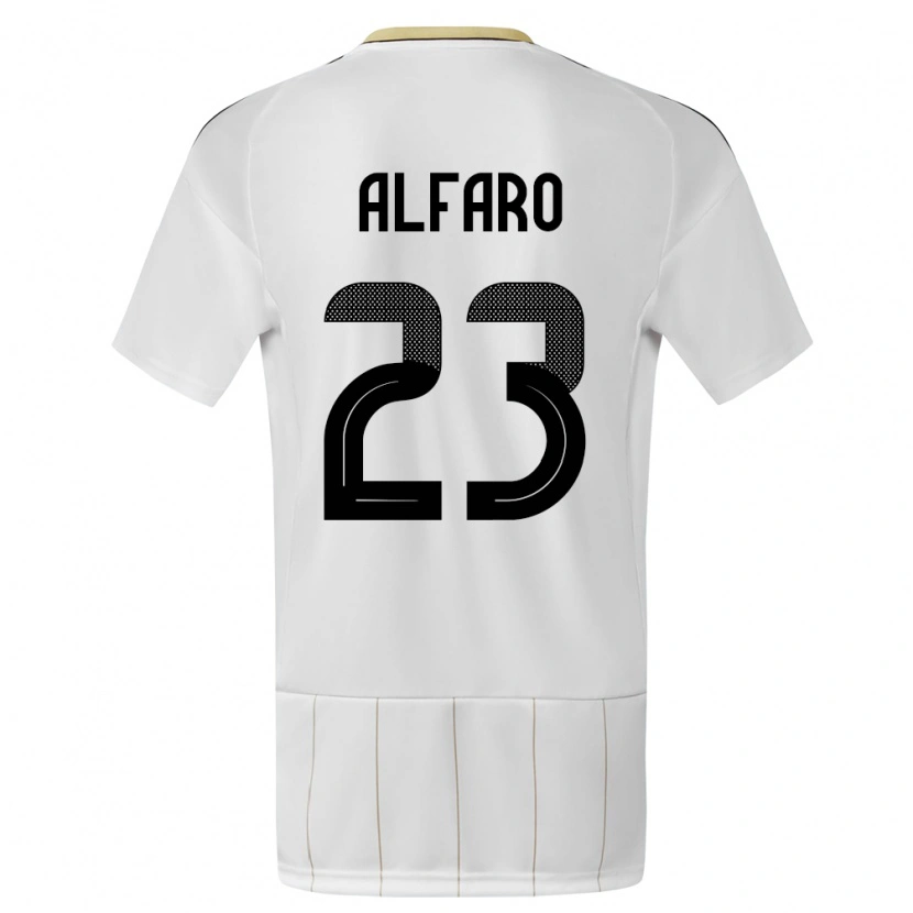 Danxen Damen Costa Rica Marshall Alfaro #23 Weiß Auswärtstrikot Trikot 24-26 T-Shirt