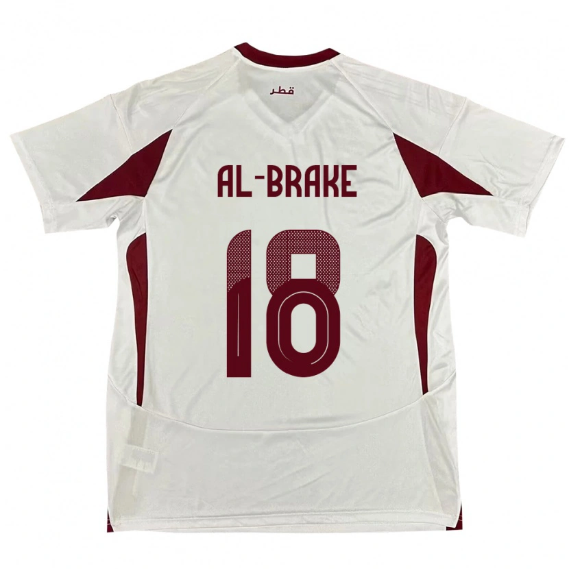 Danxen Damen Katar Sultan Al-Brake #18 Weiß Auswärtstrikot Trikot 24-26 T-Shirt