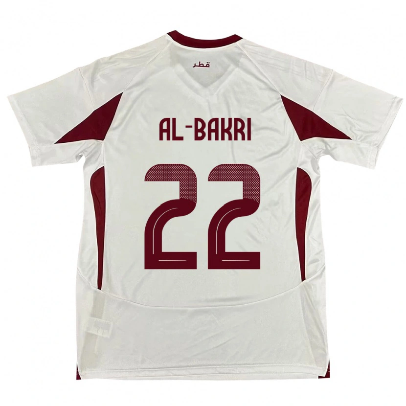 Danxen Damen Katar Mohamed Al-Bakri #22 Weiß Auswärtstrikot Trikot 24-26 T-Shirt