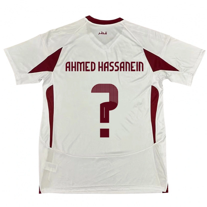 Danxen Damen Katar Seifeldin Ahmed Hassanein #0 Weiß Auswärtstrikot Trikot 24-26 T-Shirt