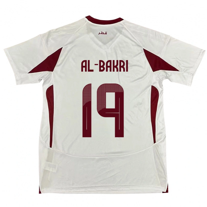 Danxen Damen Katar Abdulaziz Al-Bakri #19 Weiß Auswärtstrikot Trikot 24-26 T-Shirt