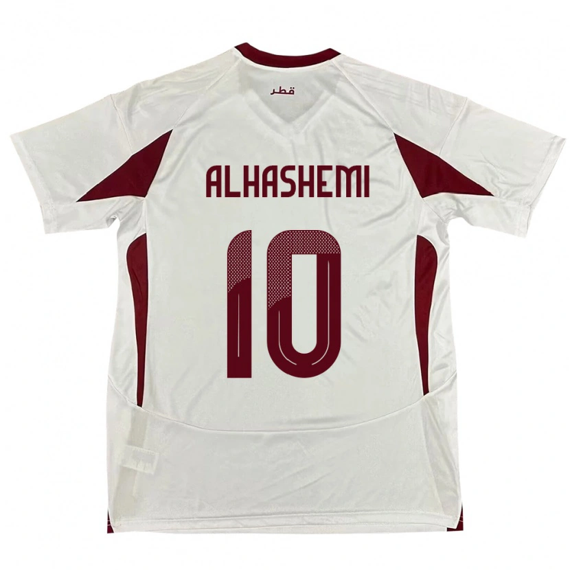 Danxen Damen Katar Suaad Alhashemi #10 Weiß Auswärtstrikot Trikot 24-26 T-Shirt