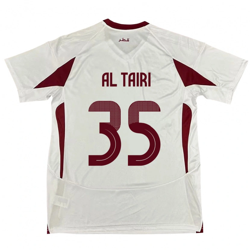 Danxen Damen Katar Osamah Al Tairi #35 Weiß Auswärtstrikot Trikot 24-26 T-Shirt
