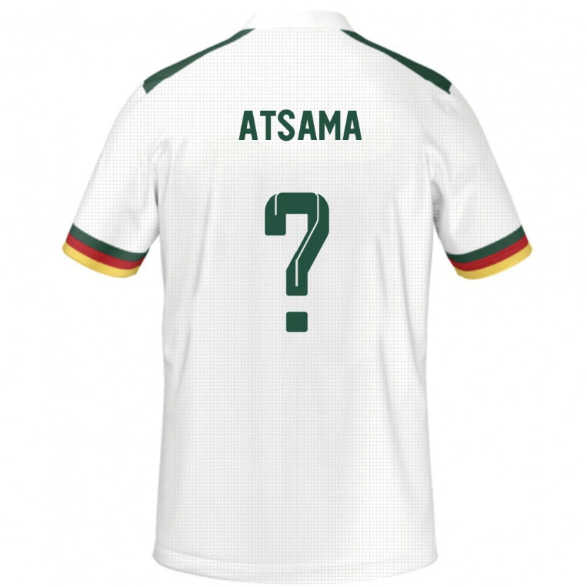 Danxen Damen Kamerun Franck Atsama #0 Weiß Auswärtstrikot Trikot 24-26 T-Shirt