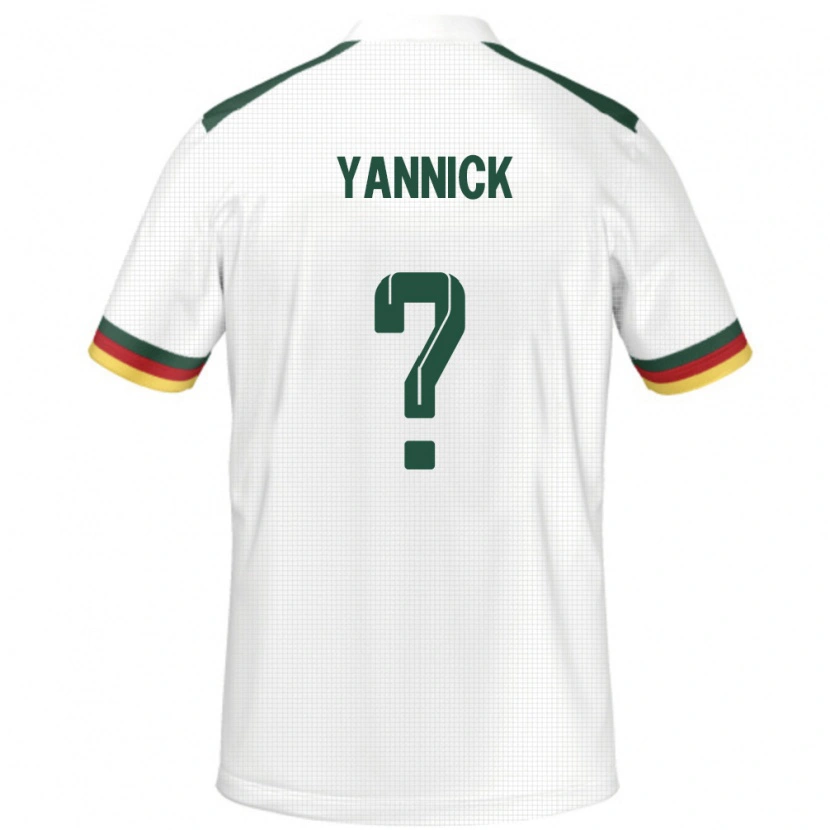 Danxen Damen Kamerun Noah Yannick #0 Weiß Auswärtstrikot Trikot 24-26 T-Shirt