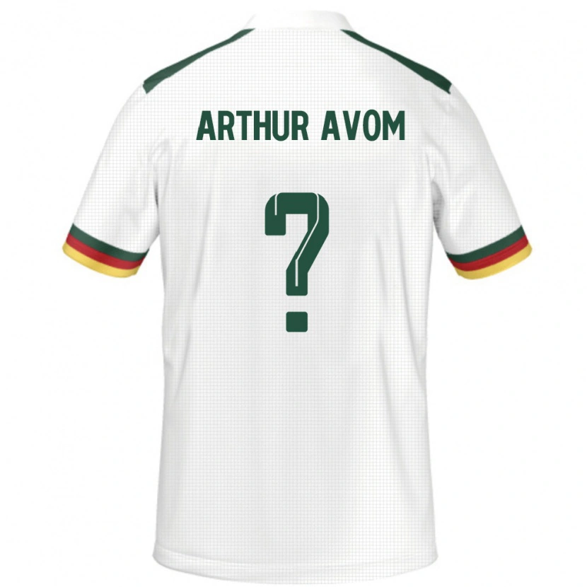 Danxen Damen Kamerun Arthur Avom #0 Weiß Auswärtstrikot Trikot 24-26 T-Shirt