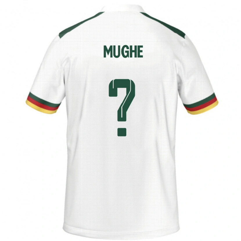 Danxen Damen Kamerun François Mughe #0 Weiß Auswärtstrikot Trikot 24-26 T-Shirt