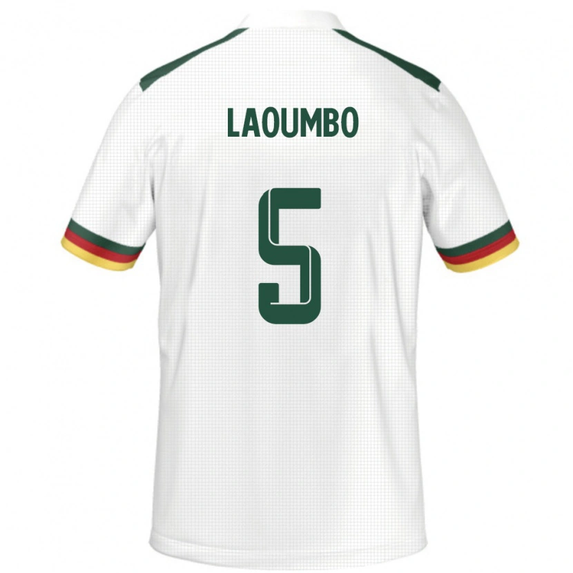 Danxen Damen Kamerun Bere Laoumbo #5 Weiß Auswärtstrikot Trikot 24-26 T-Shirt
