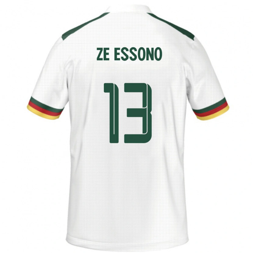 Danxen Damen Kamerun Severin Ze Essono #13 Weiß Auswärtstrikot Trikot 24-26 T-Shirt
