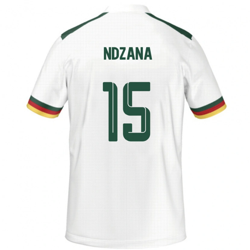 Danxen Damen Kamerun Colette Ndzana #15 Weiß Auswärtstrikot Trikot 24-26 T-Shirt