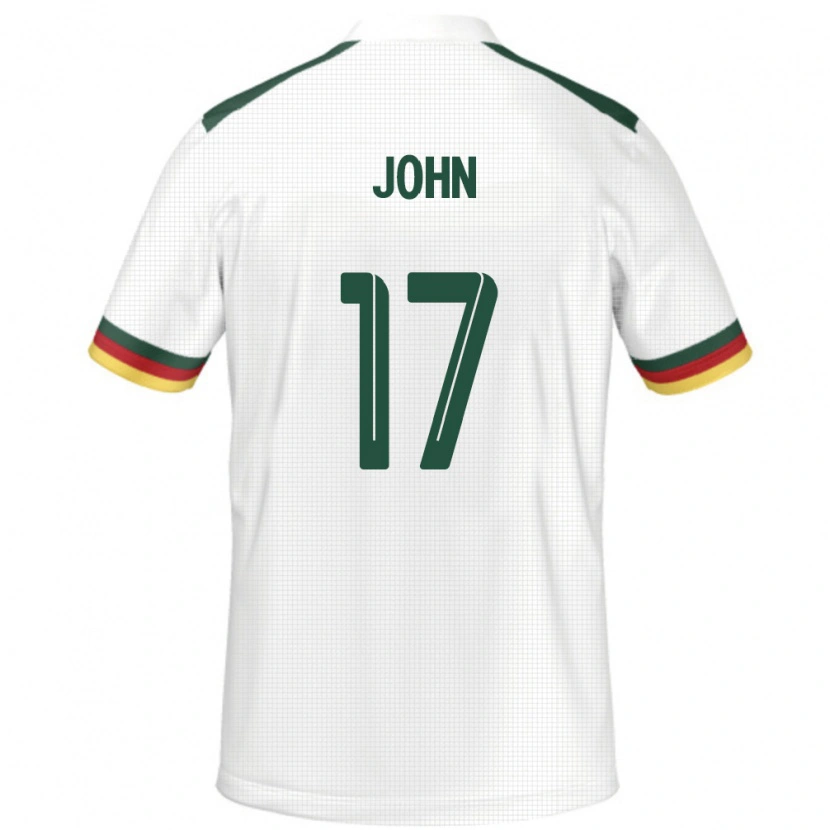 Danxen Damen Kamerun Nchindo John #17 Weiß Auswärtstrikot Trikot 24-26 T-Shirt