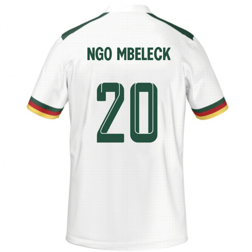Danxen Damen Kamerun Genevieve Ngo Mbeleck #20 Weiß Auswärtstrikot Trikot 24-26 T-Shirt