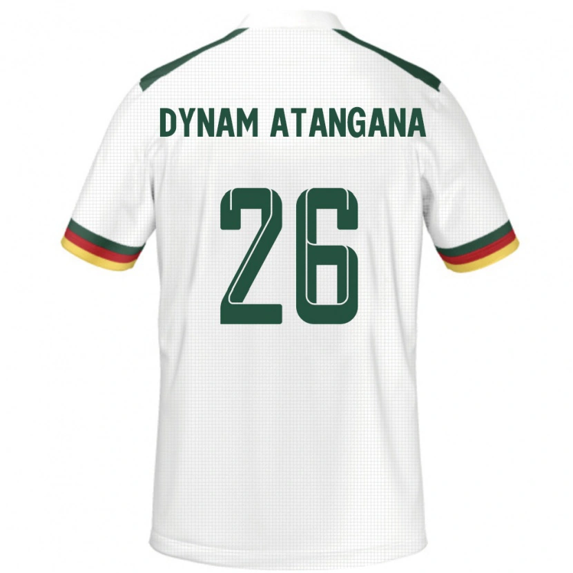 Danxen Damen Kamerun Marc Dynam Atangana #26 Weiß Auswärtstrikot Trikot 24-26 T-Shirt