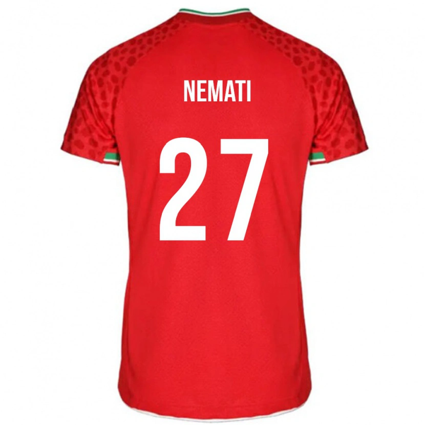 Danxen Damen Iran Ali Nemati #27 Rot Auswärtstrikot Trikot 24-26 T-Shirt