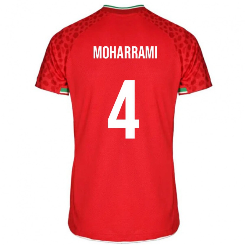 Danxen Damen Iran Mohammadreza Moharrami #4 Rot Auswärtstrikot Trikot 24-26 T-Shirt