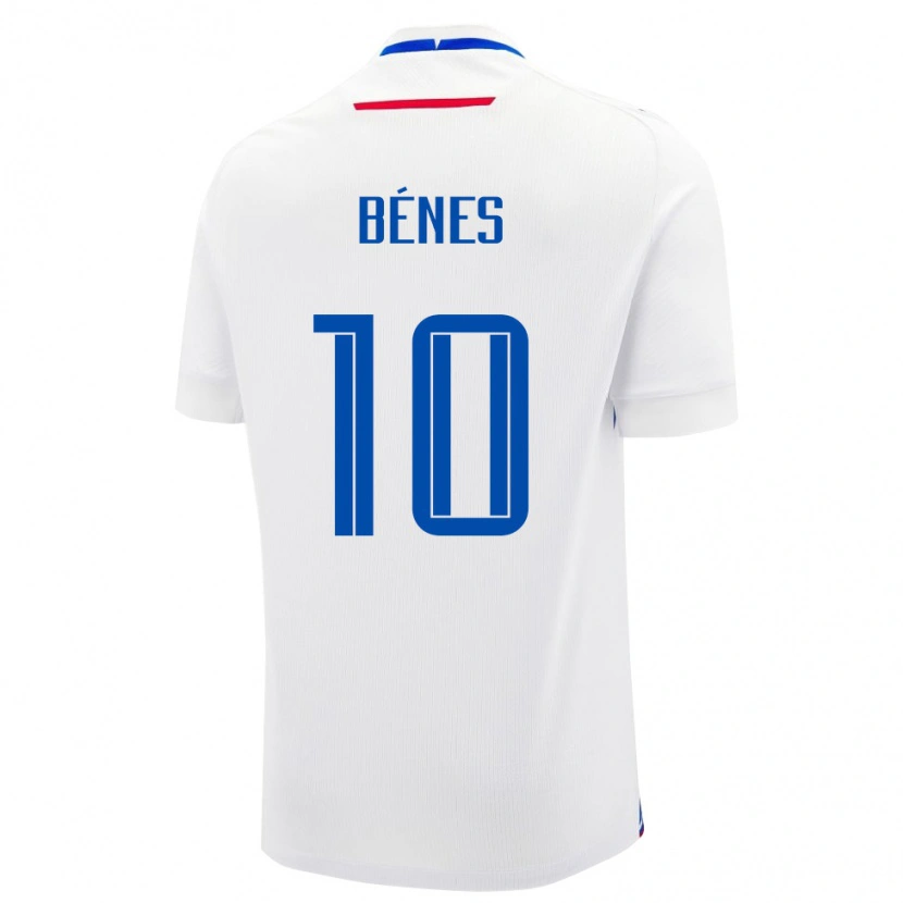 Danxen Damen Slowakei László Bénes #10 Weiß Auswärtstrikot Trikot 24-26 T-Shirt