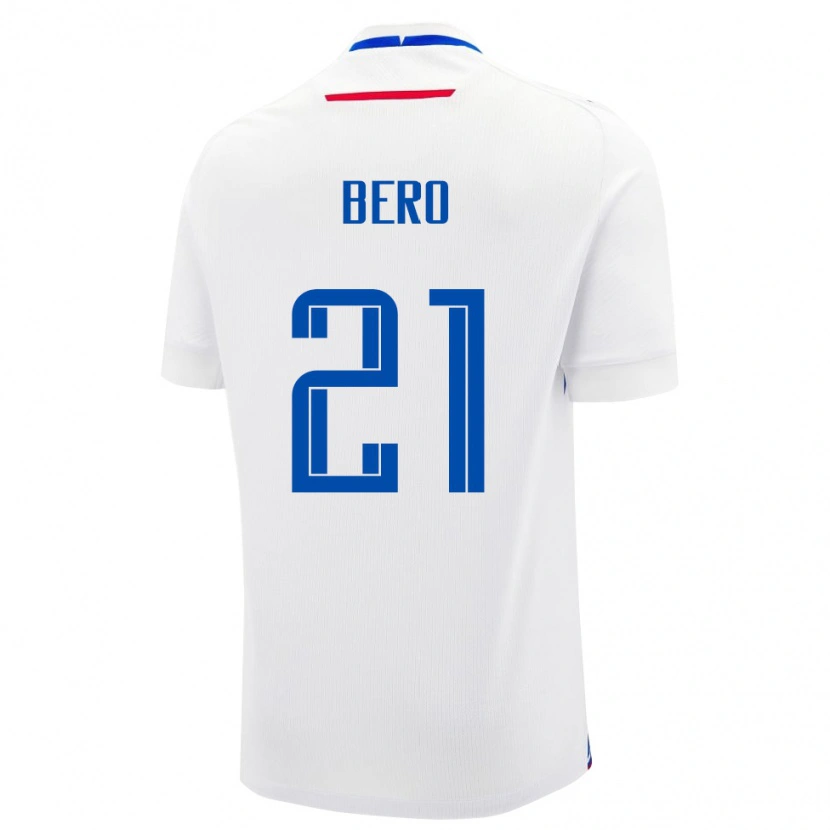 Danxen Damen Slowakei Matus Bero #21 Weiß Auswärtstrikot Trikot 24-26 T-Shirt