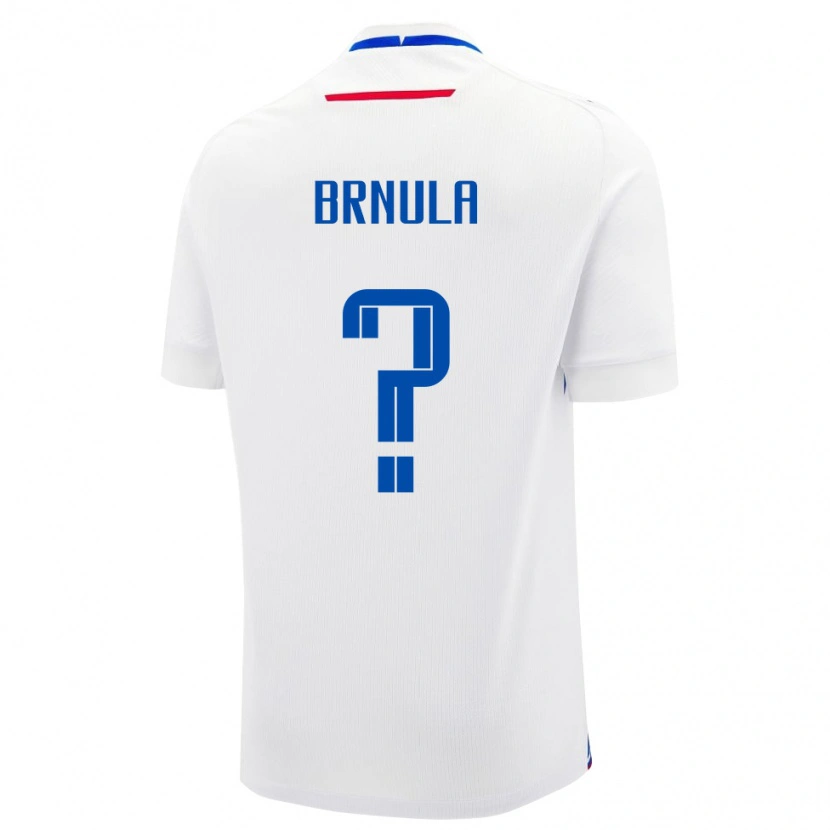 Danxen Damen Slowakei Jan Brnula #0 Weiß Auswärtstrikot Trikot 24-26 T-Shirt